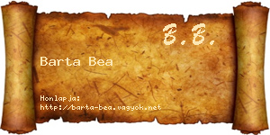 Barta Bea névjegykártya
